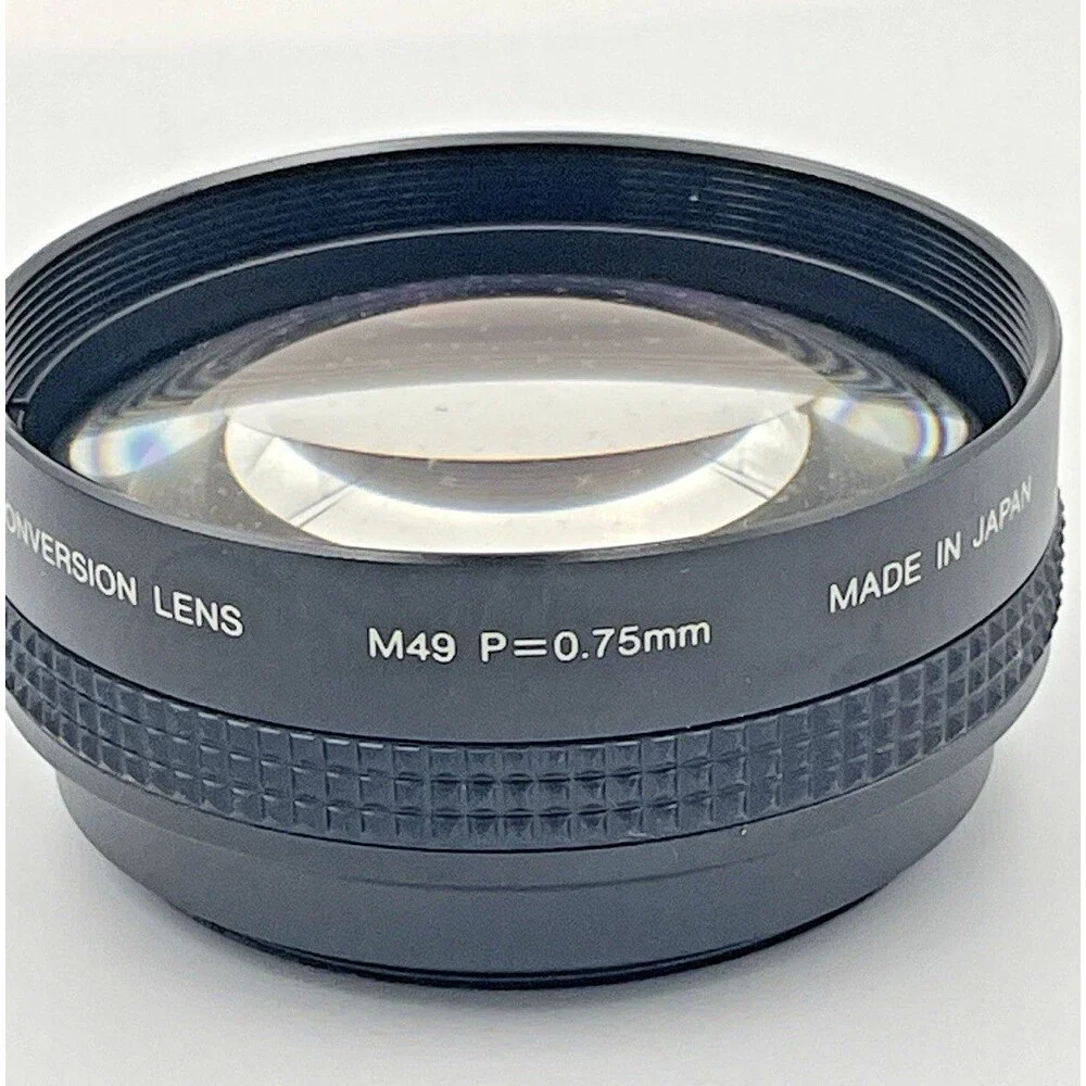 Panasonic Tele Conversion Lens M49 P=0.75mm with case-caps. (Near Mint) Japan